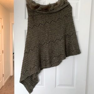 Wool poncho